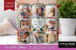 Folk Flowers Photo Tumbler PNG - Floral Picture Tumbler Wrap Product Image 1