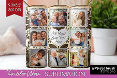 Folk Flowers Photo Tumbler PNG - Floral Picture Tumbler Wrap Product Image 1