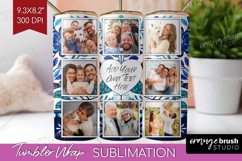 Folk Flowers Photo Tumbler PNG - Floral Picture Tumbler Wrap Product Image 1