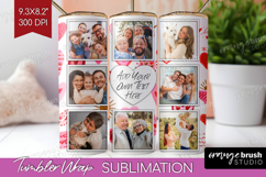 Heart Pattern Photo Tumbler PNG - Valentines Day Picture Product Image 1