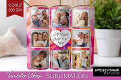 Heart Pattern Photo Tumbler PNG - Valentines Day Picture Product Image 1