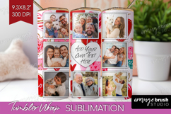 Heart Pattern Photo Tumbler PNG - Valentines Day Picture Product Image 1