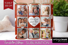 Heart Pattern Photo Tumbler PNG - Valentines Day Picture Product Image 1