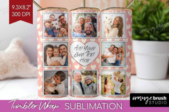 Heart Pattern Photo Tumbler PNG - Valentines Day Picture Product Image 1