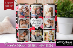 Heart Pattern Photo Tumbler PNG - Valentines Day Picture Product Image 1