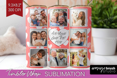 Heart Pattern Photo Tumbler PNG - Valentines Day Picture Product Image 1