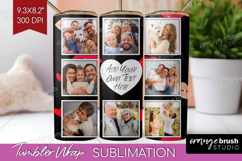 Heart Pattern Photo Tumbler PNG - Valentines Day Picture Product Image 1