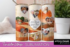 Photo Tumbler Wrap, Boho Family Frame Tumbler Sublimation Product Image 1