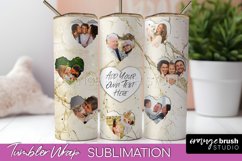 Photo Tumbler Wrap, Marble Family Frame Tumbler Sublimation Product Image 1
