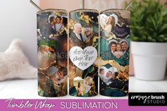 Photo Tumbler Wrap, Marble Family Frame Tumbler Sublimation Product Image 1