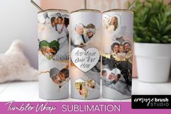 Photo Tumbler Wrap, Marble Family Frame Tumbler Sublimation Product Image 1