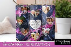Photo Tumbler Wrap, Marble Family Frame Tumbler Sublimation Product Image 1