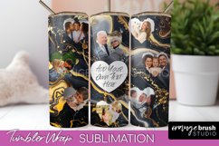 Photo Tumbler Wrap, Marble Family Frame Tumbler Sublimation Product Image 1