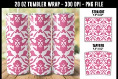 Moroccan Pink Tumbler Wrap | 20 oz tumbler wrap Product Image 1