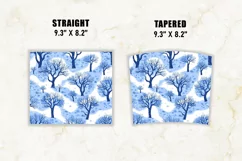 Snow Forest Tumbler Wrap | 20 oz tumbler wrap Product Image 2