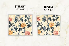 Victorian Flower Tumbler Wrap | 20 oz tumbler wrap Product Image 2