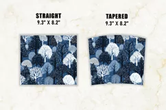 Snow Forest Tumbler Wrap | 20 oz tumbler wrap Product Image 2