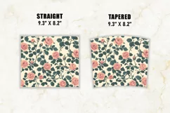 Vintage Rose Tumbler Wrap | 20 oz tumbler wrap Product Image 2