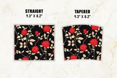 Red Rose Tumbler Wrap | 20 oz tumbler wrap Product Image 2