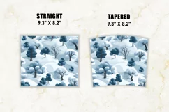 Snow Forest Tumbler Wrap | 20 oz tumbler wrap Product Image 2