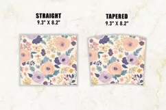 Pastel Boho Floral Tumbler Wrap | 20 oz tumbler wrap Product Image 2