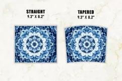 Blue Mandala Tumbler Wrap | 20 oz tumbler wrap Product Image 2