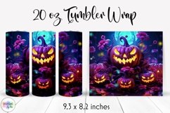 Halloween Creepy Pumpkins Tumbler Wrap Bundle Product Image 2