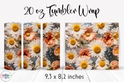Elegant Floral Tumbler Wrap Bundle | Flowers In Epoxy Resin Product Image 4