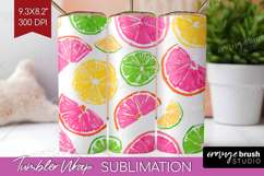 Abstract Fruit Tumbler Wrap - Tutti Frutti Tumbler PNG Product Image 1