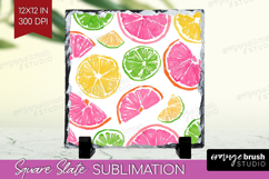Abstract Fruit Slate PNG - Tutti Frutti Square Slate Product Image 1
