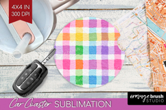 Abstract Fruit Car Coaster - Tutti Frutti Coaster PNG Product Image 1