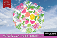 Abstract Fruit Wind Spinner Sublimation PNG - Tutti Frutti Product Image 1