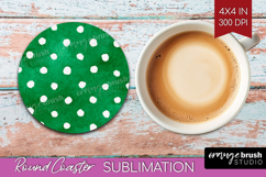 Abstract Fruit Round Coaster - Tutti Frutti Coaster PNG Product Image 1