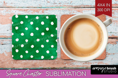 Abstract Fruit Square Coaster - Tutti Frutti Coaster PNG Product Image 1