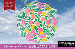 Abstract Fruit Wind Spinner Sublimation PNG - Tutti Frutti Product Image 1