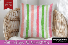 Abstract Fruit Pillow Sublimation - Tutti Frutti Pillow PNG Product Image 1