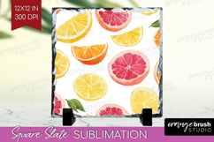Abstract Fruit Slate PNG - Tutti Frutti Square Slate Product Image 1