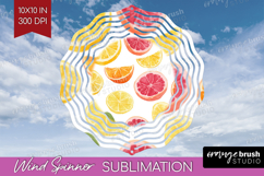 Abstract Fruit Wind Spinner Sublimation PNG - Tutti Frutti Product Image 1