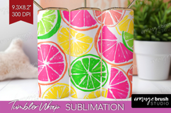 Abstract Fruit Tumbler Wrap - Tutti Frutti Tumbler PNG Product Image 1