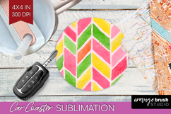 Abstract Fruit Car Coaster - Tutti Frutti Coaster PNG Product Image 1