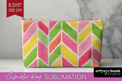 Abstract Fruit Cosmetic Bag - Tutti Frutti Makeup Bag PNG Product Image 1