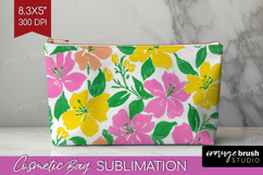 Abstract Fruit Cosmetic Bag - Tutti Frutti Makeup Bag PNG Product Image 1