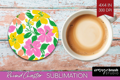 Abstract Fruit Round Coaster - Tutti Frutti Coaster PNG Product Image 1