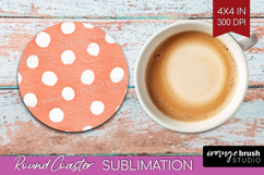 Abstract Fruit Round Coaster - Tutti Frutti Coaster PNG Product Image 1