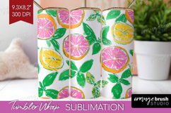 Abstract Fruit Tumbler Wrap - Tutti Frutti Tumbler PNG Product Image 1
