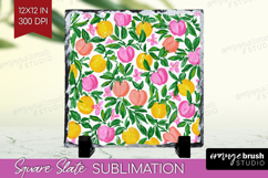 Abstract Fruit Slate PNG - Tutti Frutti Square Slate Product Image 1
