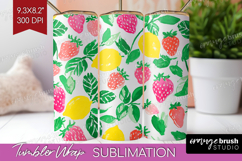 Abstract Fruit Tumbler Wrap - Tutti Frutti Tumbler PNG Product Image 1