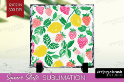 Abstract Fruit Slate PNG - Tutti Frutti Square Slate Product Image 1