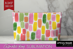Abstract Fruit Cosmetic Bag - Tutti Frutti Makeup Bag PNG Product Image 1
