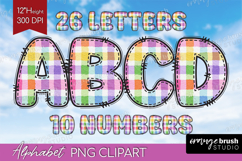 Abstract Fruit Doodle Aphabet Clipart - Summer Letters PNG Product Image 1